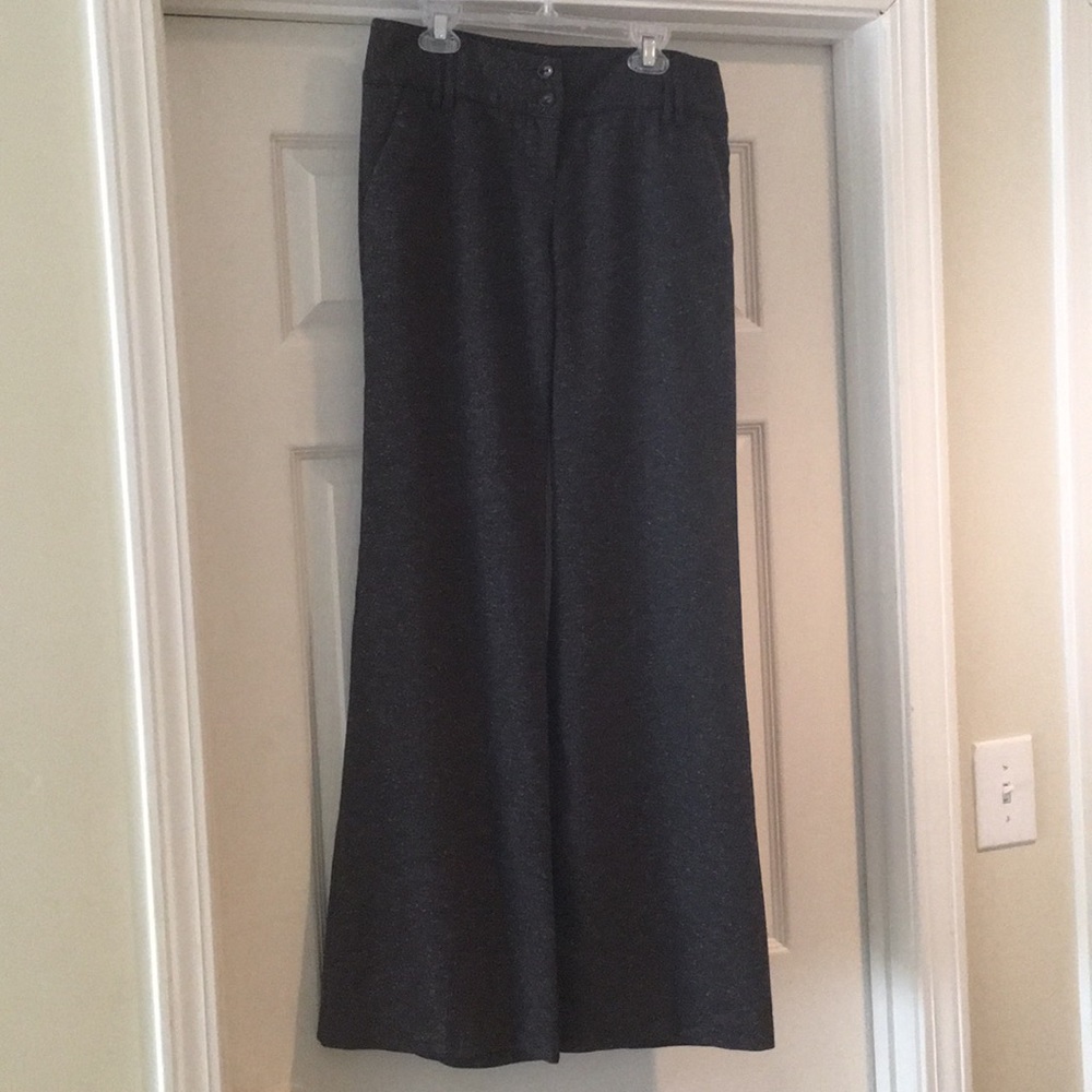 Wide leg low rise dress slacks
